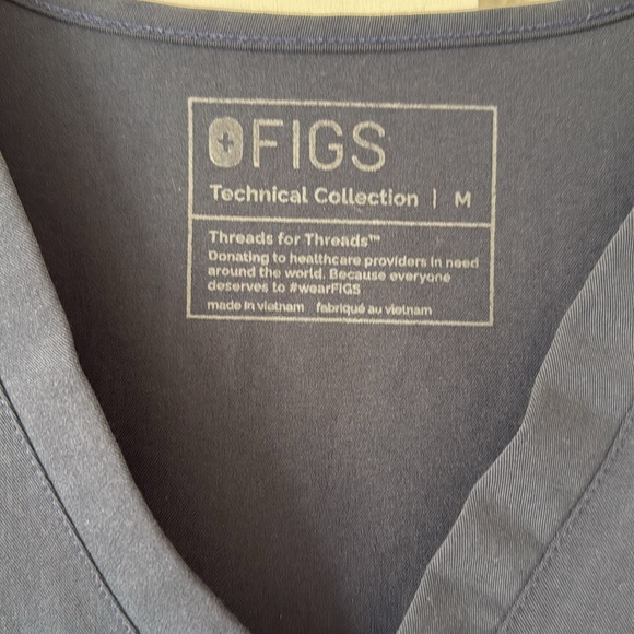FIGS gray blue scrub set - Picture 2 of 6